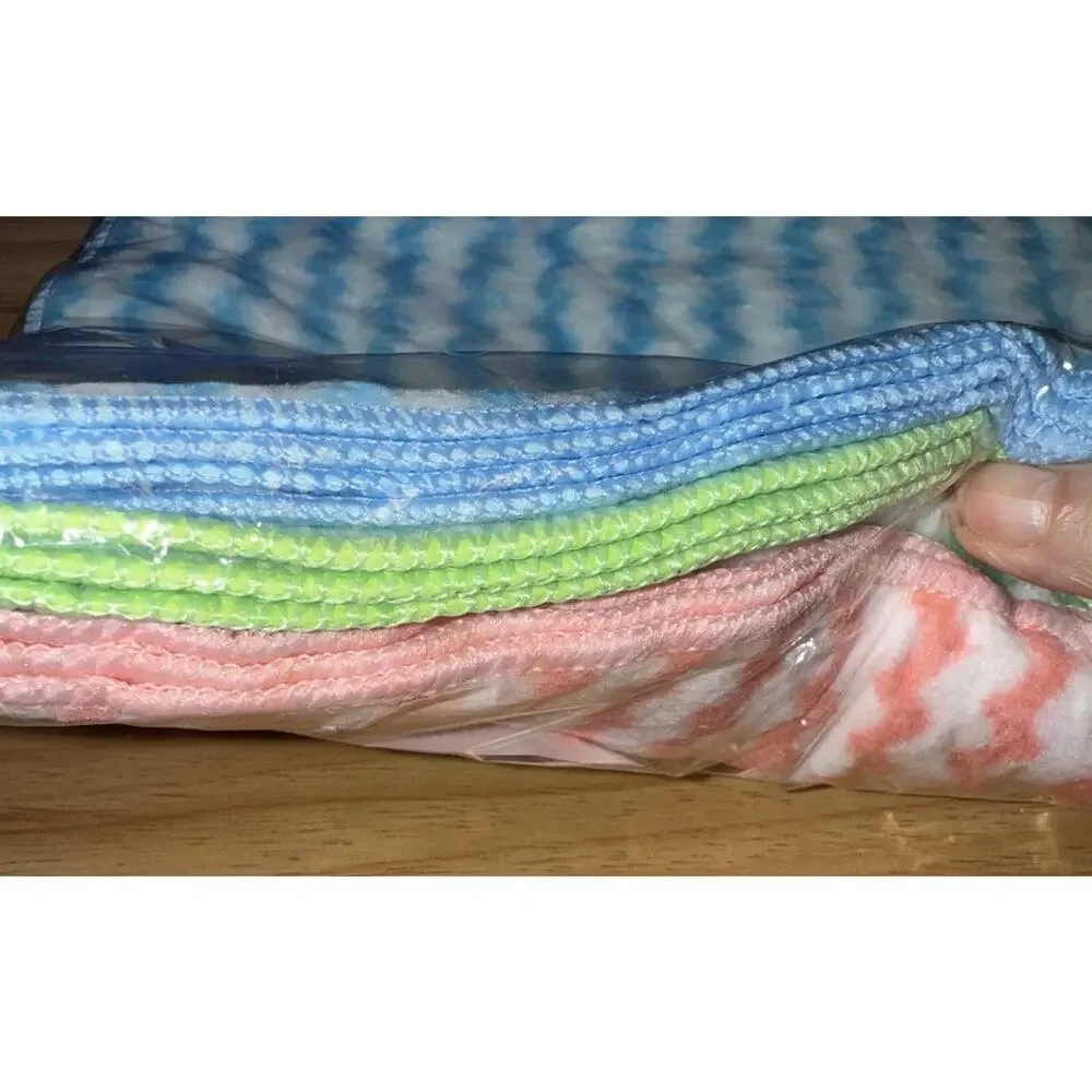 Set Of 10 Coral Fleece Dish Cloths Face Cloths With Bound Edges 9 In X 9 In
